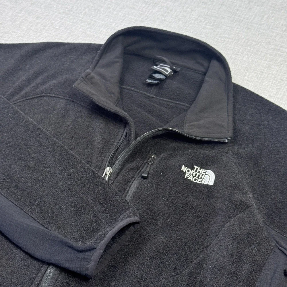 The North Face Jacket Mens‎ XL Black Fleece Full Zip Stand-Up Collar Breathable